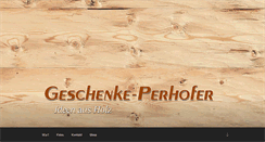 Desktop Screenshot of geschenke-perhofer.at